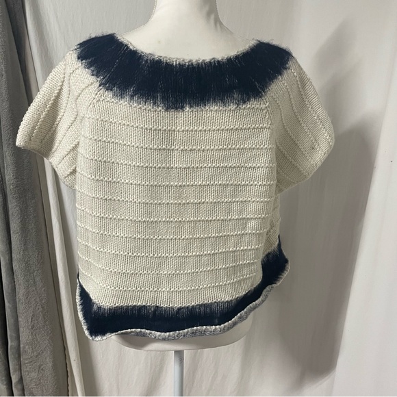 Anthropologie Field Flower Feltwork Wool Alpaca Boxy Sweater L - Picture 4 of 7